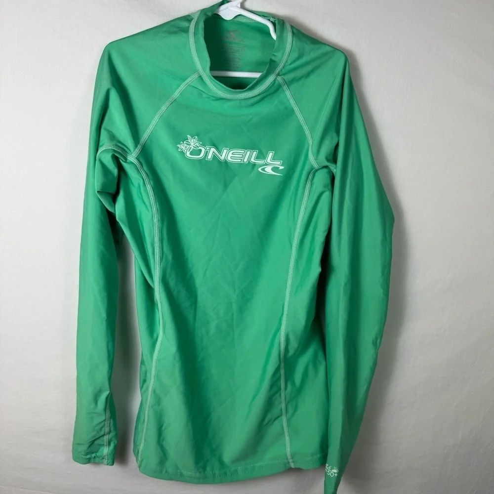 O'Neill Green Rash Guard Kids Size S